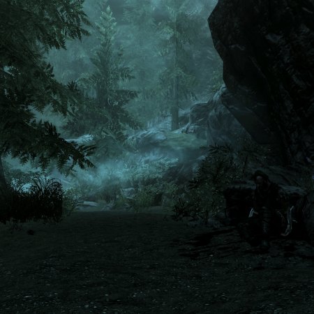 Kyr lying injured in the underground forest